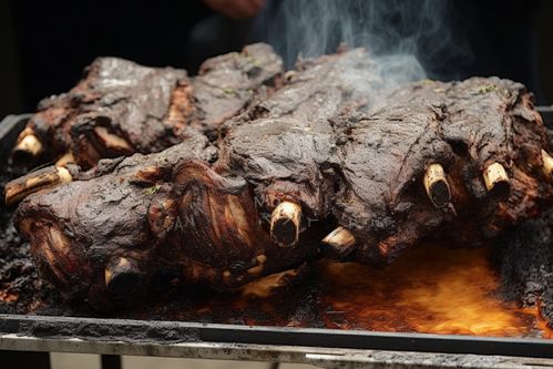 烧烤烤全羊美食摄影图 摄影图